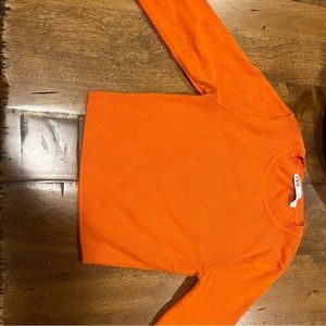Zara orange cropped long sleeve, size S, amazing quality, worn once